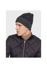 TOMMY HILFIGER - Czapka Tommy Hilfiger Monogram AM0AM10491 PSM. Kolor: szary. Materiał: materiał, poliamid #1