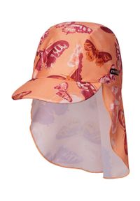 Reima czapka dziecięca kolor pomarańczowy wzorzysta. Kolor: pomarańczowy