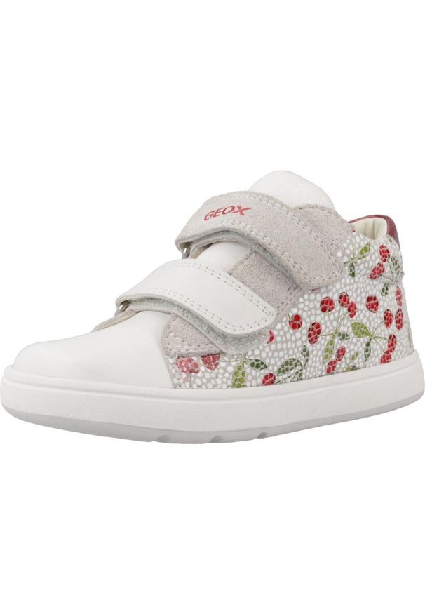 Geox - Buty GEOX B BIGLIA GIRL Biały. Kolor: biały. Materiał: syntetyk. Sport: turystyka piesza