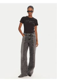 Hugo - HUGO T-Shirt Deloris 50532137 Czarny Regular Fit. Kolor: czarny. Materiał: bawełna #3