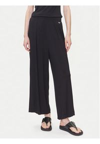 Emporio Armani Underwear Spodnie materiałowe EW000522 AF10889 UC001 Czarny Loose Fit. Kolor: czarny. Materiał: wiskoza