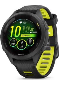 GARMIN - Zegarek sportowy Garmin Forerunner 265S Czarno-żółty (753759313746). Kolor: żółty, wielokolorowy, czarny. Styl: sportowy