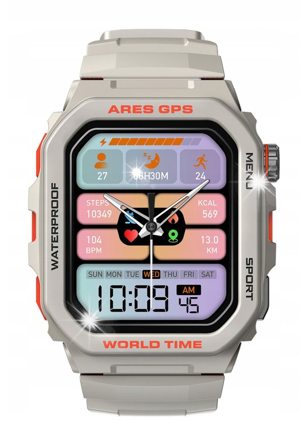 Smartwatch Zeblaze Smartwatch Zeblaze Ares GPS Biały AMOLED Alexa 3ATM 14 dni Baterii. Rodzaj zegarka: smartwatch. Kolor: biały