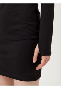 Hugo - HUGO Sukienka codzienna Nilla 50531138 Czarny Slim Fit. Okazja: na co dzień. Kolor: czarny. Materiał: bawełna. Typ sukienki: proste. Styl: casual