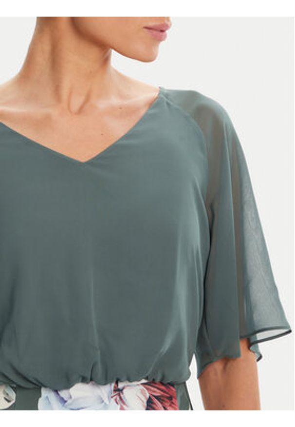 Swing Sukienka koktajlowa 5AE28900 Zielony Slim Fit. Kolor: zielony. Materiał: syntetyk. Styl: wizytowy