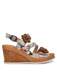 Laura Vita Sandały Ballon 22 Kolorowy. Materiał: skóra. Wzór: kolorowy #1