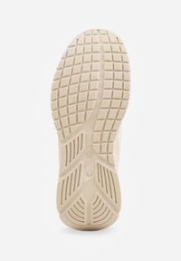 Renee - Beżowe Buty Sportowe na Platformie ze Sznurowaniem Adelmarie. Okazja: na co dzień. Kolor: beżowy. Materiał: jeans, dresówka. Obcas: na platformie #9