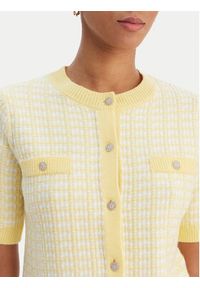 Morgan Kardigan 261-MIRES Różowy Slim Fit. Kolor: różowy. Materiał: syntetyk #4