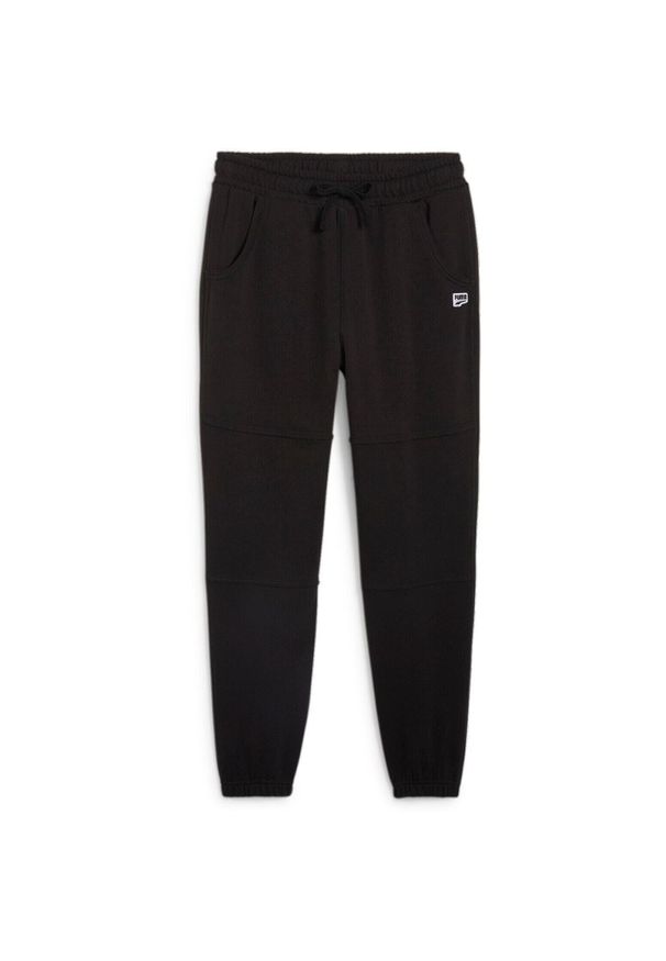 Spodnie męskie Puma Downtown Sweatpants Tr. Kolor: czarny. Materiał: materiał, bawełna. Sport: fitness