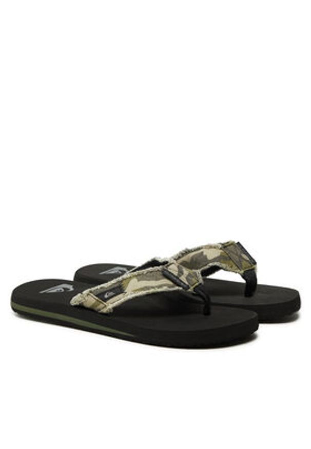 Quiksilver Japonki AQYL100047 Zielony. Kolor: zielony. Materiał: materiał