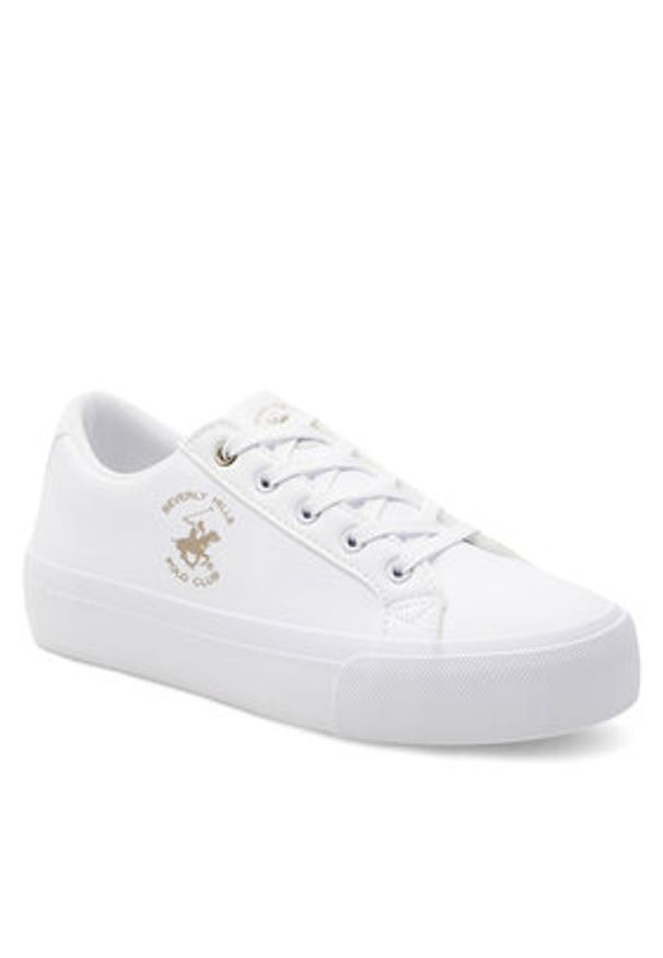 Beverly Hills Polo Club Sneakersy BHPC040W Biały. Kolor: biały. Materiał: materiał, syntetyk
