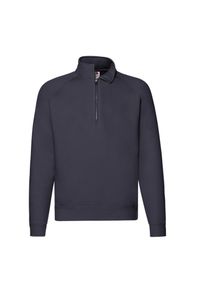FRUIT OF THE LOOM - Bluza Męska Premium Z Zamkiem Błyskawicznym. Kolor: niebieski