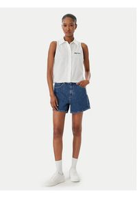 Karl Lagerfeld Jeans Szorty jeansowe B2W10067 Niebieski Straight Fit. Kolor: niebieski. Materiał: bawełna #5