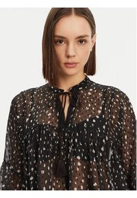 only - ONLY Bluzka Aida 15283695 Czarny Loose Fit. Kolor: czarny. Materiał: syntetyk