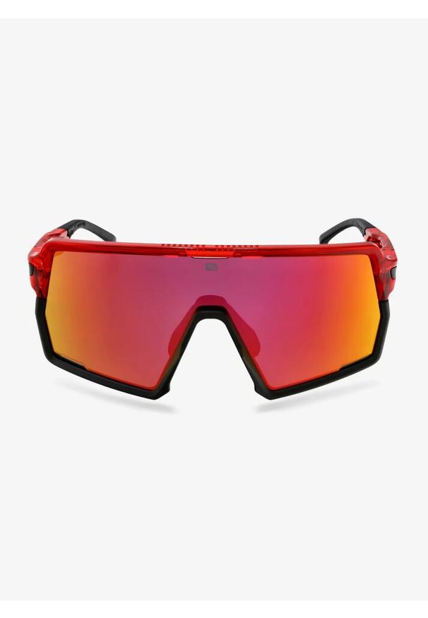 Okulary rowerowe Rudy Project Kelion - crystal red/multilaser red. Kolor: czerwony