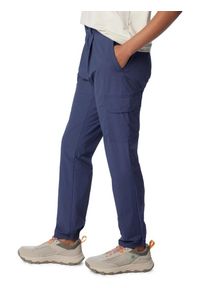 columbia - Damskie spodnie turystyczne Columbia Boundless Trek Pleated. Kolor: niebieski. Materiał: nylon, elastan