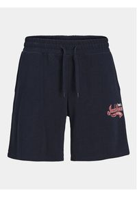 Jack & Jones - Jack&Jones Komplet 2 par szortów sportowych Logo 12257015 Granatowy Comfort Fit. Kolor: niebieski. Materiał: bawełna, syntetyk. Styl: sportowy #4