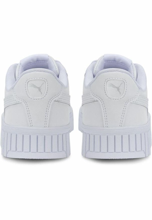 Puma - Buty damskie sportowe platformy do chodzenia PUMA CARINA 2.0. Kolor: biały, wielokolorowy, szary. Materiał: syntetyk, materiał. Sezon: lato. Obcas: na platformie. Sport: turystyka piesza