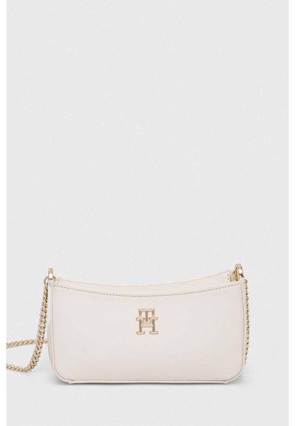TOMMY HILFIGER - Tommy Hilfiger torebka kolor biały. Kolor: biały