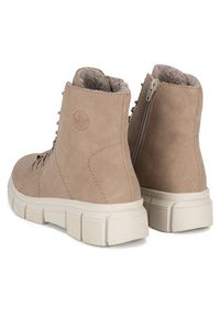 Rieker Trzewiki X3428-20 Beżowy. Kolor: beżowy. Materiał: materiał #2