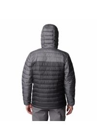 columbia - Kurtka Turystyczna Puchowa Męska Columbia Powder Lite Hooded Jacket. Kolor: szary. Materiał: puch. Sport: turystyka piesza