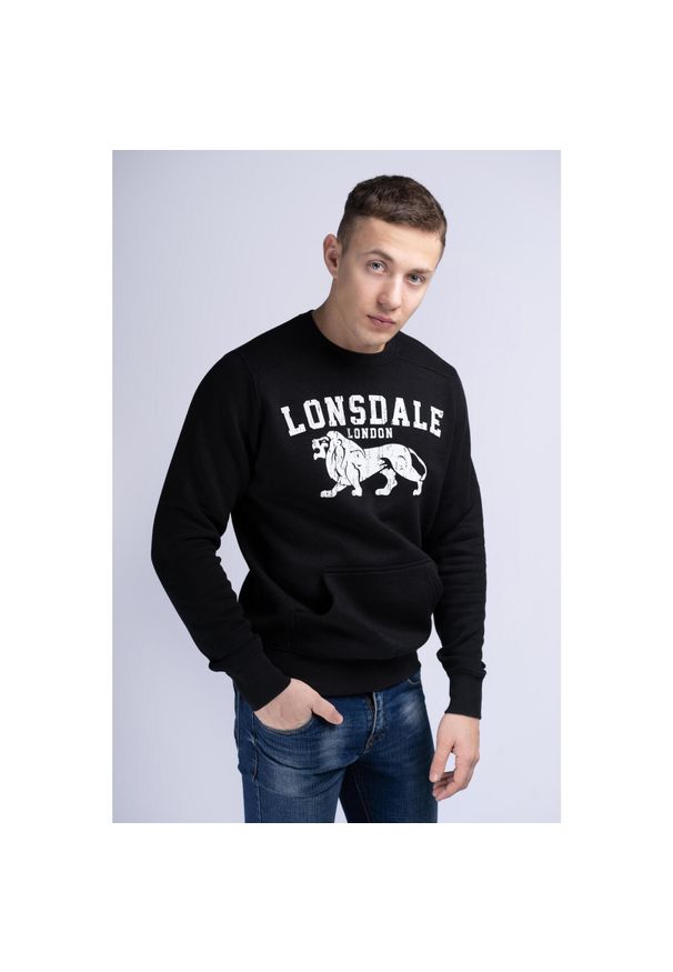 Bluza z okrągłym dekoltem Lonsdale Kersbrook. Kolor: czarny, wielokolorowy, biały