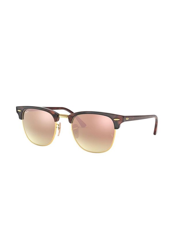 Ray-Ban - Okulary Clubmaster Double Bride. Kolor: beżowy