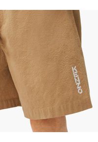 Kenzo - KENZO - Beżowe bawełniane spodenki z logo. Kolor: beżowy. Materiał: bawełna #5