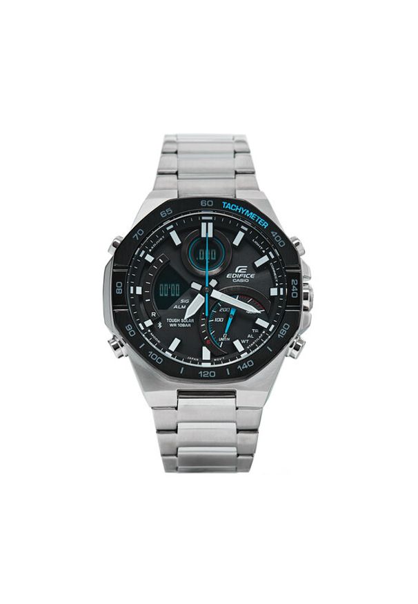 Casio Zegarek Edifice Racing ECB-950DB-1AEF Srebrny. Kolor: srebrny