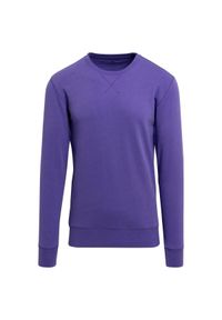 BUILD YOUR BRAND - Bluza Rozpinana Dla Dorosłych Unisex Light Crew Neck. Kolor: fioletowy