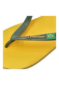 Żółte Japonki Ipanema Modne Obuwie Męskie. Okazja: na plażę, na spacer. Kolor: żółty. Materiał: materiał. Sezon: lato. Styl: wakacyjny #4