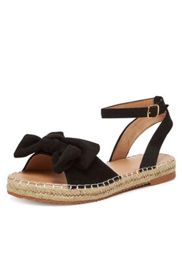 DeeZee Espadryle LE601-107 Czarny. Kolor: czarny. Materiał: materiał
