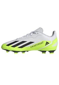 Adidas - Buty piłkarskie adidas X Crazyfast.4 FxG Jr IE1588 białe białe. Zapięcie: sznurówki. Kolor: biały. Materiał: syntetyk, guma. Sport: piłka nożna #2
