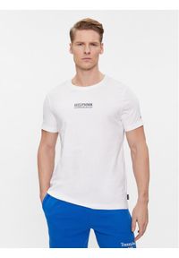 TOMMY HILFIGER - Tommy Hilfiger T-Shirt MW0MW34387 Biały Slim Fit. Kolor: biały. Materiał: bawełna