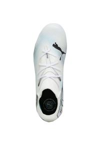 Buty piłkarskie Puma Future 7 Match FG/AG Jr 107729 01 białe. Kolor: biały. Materiał: dzianina, syntetyk. Szerokość cholewki: normalna. Sport: piłka nożna #10