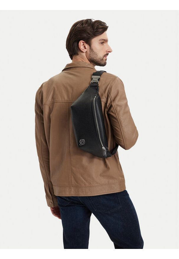 Karl Lagerfeld - KARL LAGERFELD Nerka A3M30170 Czarny. Kolor: czarny. Materiał: skóra