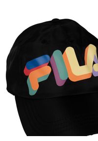 Fila - Czapka z daszkiem bejsbolówka unisex Besuki. Kolor: czarny. Materiał: poliester