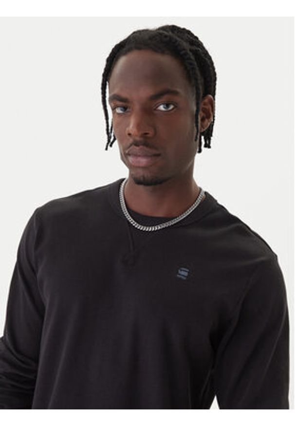 G-Star RAW - G-Star Raw Longsleeve Nifous D25076-D976 Czarny Regular Fit. Kolor: czarny. Materiał: bawełna. Długość rękawa: długi rękaw