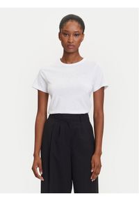 Hugo - HUGO T-Shirt Deloris 50532137 Biały Regular Fit. Kolor: biały. Materiał: bawełna
