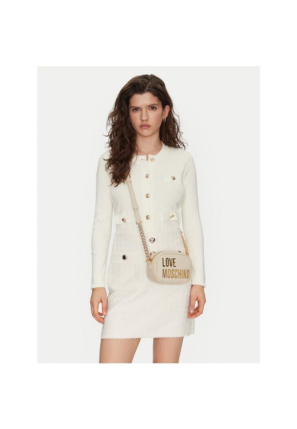 Love Moschino - Torebka LOVE MOSCHINO. Kolor: kremowy