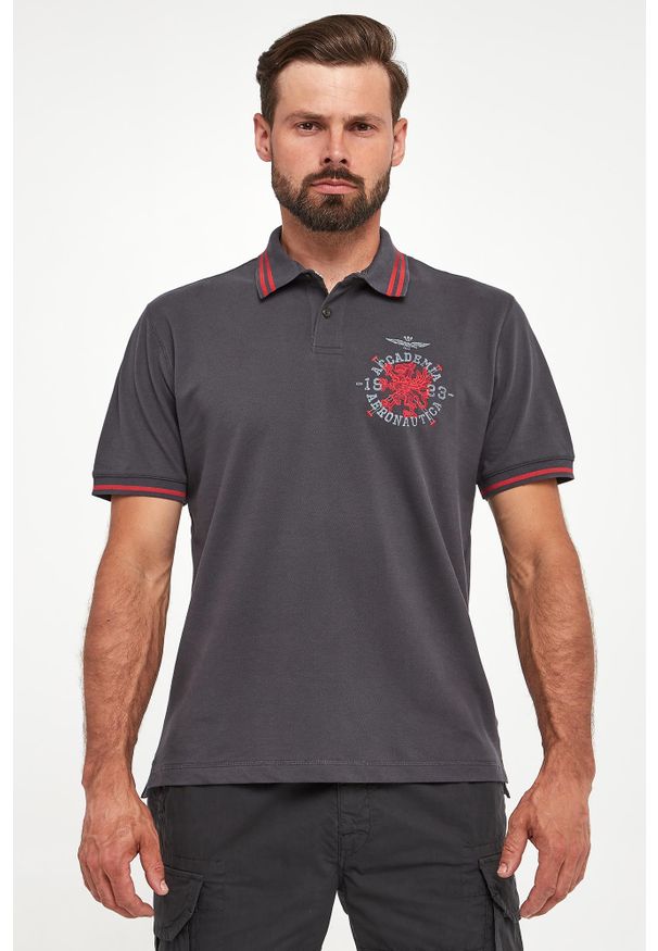 Aeronautica Militare - Polo męskie AERONAUTICA MILITARE. Typ kołnierza: polo
