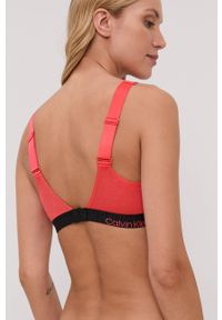 Calvin Klein Underwear Biustonosz kolor różowy. Kolor: pomarańczowy. Materiał: poliester, włókno. Rodzaj stanika: odpinane ramiączka #4