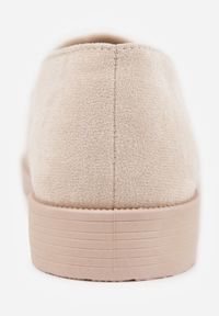 Born2be - Beżowe Mokasyny Loafersy z Imitacji Zamszu Valtoria. Kolor: beżowy. Materiał: zamsz. Obcas: na obcasie. Styl: klasyczny. Wysokość obcasa: niski #3
