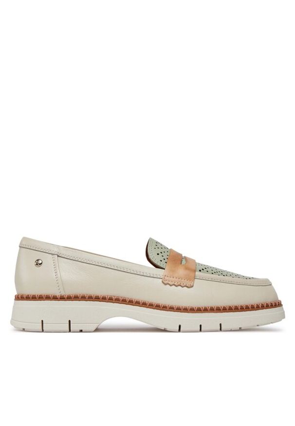 Pikolinos Mokasyny Henares W1A-3864C1 Biały. Kolor: biały. Materiał: skóra