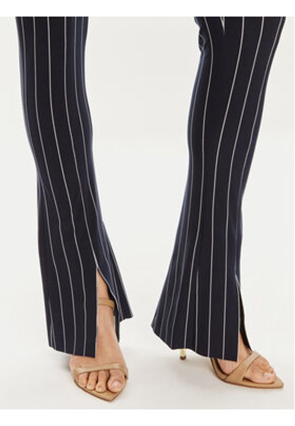 NORMA KAMALI Spodnie materiałowe KK1247PL016642 Granatowy Slim Fit. Kolor: niebieski. Materiał: syntetyk