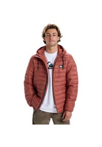 Quiksilver - Kurtka ocieplana męska SCALY. Okazja: na co dzień. Kolor: beżowy, wielokolorowy, brązowy. Materiał: puch. Styl: casual #1