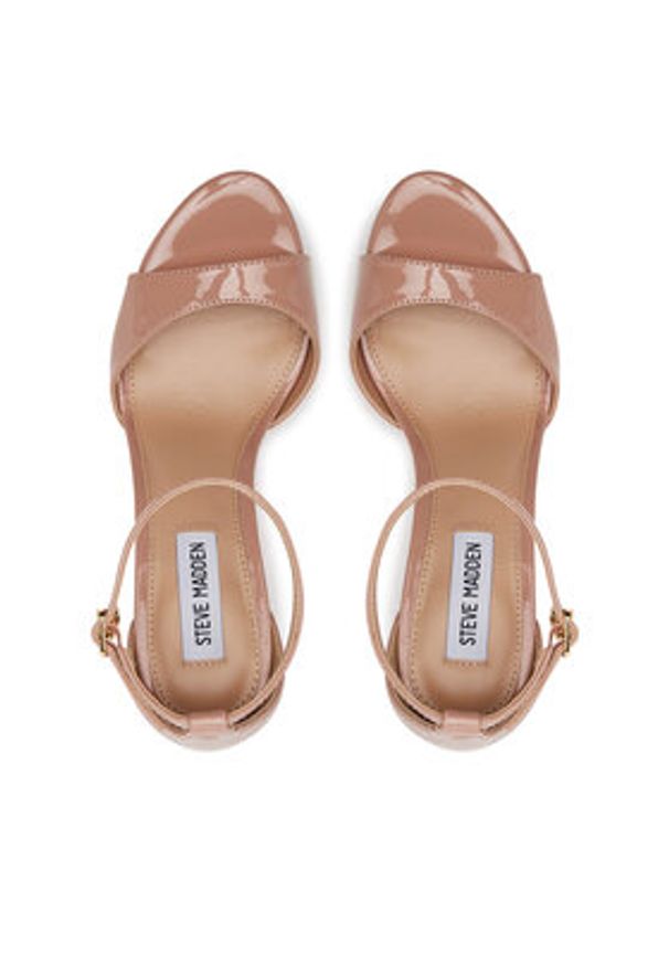 Steve Madden Sandały Evers Heeled s SM11003574 Różowy. Kolor: różowy. Materiał: skóra