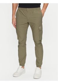 Calvin Klein Jeans Joggery J30J327614 Zielony Skinny Fit. Kolor: zielony. Materiał: bawełna #1