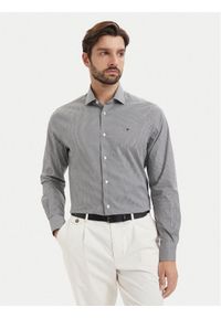 TOMMY HILFIGER - Tommy Hilfiger Koszula Gingham MW0MW42931 Czarny Regular Fit. Kolor: czarny. Materiał: bawełna #1