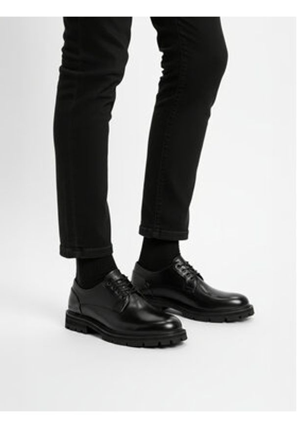 G-Star RAW - G-Star Raw Półbuty EO-DEXTER-06 125AM Czarny. Kolor: czarny. Materiał: skóra